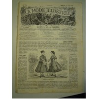 LA MODE ILLUSTREE - DIMANCHE 1868 - JOURNAL DE LA FAMILLE - VERY RARE - (LB-5