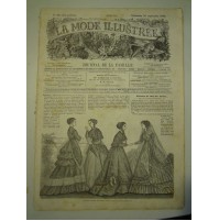 LA MODE ILLUSTREE - DIMANCHE 1868 - JOURNAL DE LA FAMILLE - VERY RARE - (LB-9