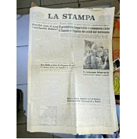 LA STAMPA - 31 AGOSTO 1962 - PRESIDENTE SEGNI IN IRPINIA - 