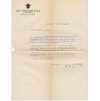 LETTERA CASA DI REDENZIONE NIGUARDA DI MILANO 1933 12-126