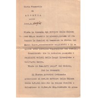 LETTERA DA CURIA VESCOVILE ALBENGA 1947 ALLA CHIESA SS.MO ROSARIO ALASSIO 21-141