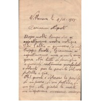 LETTERA DA VILLANOVA D'ALBENGA DEL 1925   (FT-1)