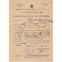 LETTERA LEVA DEL CIRCONDARIO TORINO 1924 DICHIARAZIONE DI RIFORMA PINEROLO 2-109