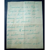 LETTERA SCRITTA NEL 1941 DA MILITARE DEL REGIO ESERCITO A CASA - 