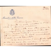 LETTERA SU CARTA INTESTATA - MINISTERO DELLA GUERRA - 1933    C8-42