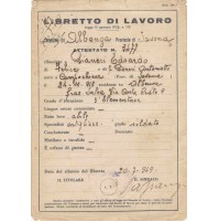 LIBRETTO DI LAVORO ALBENGA 1949 CAMPOCHIESA SALEA 20-6