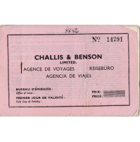 LIBRETTO DI VIAGGIO 1956 CHALLIS & BENSON 8-162