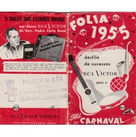 LIBRETTO FOLIA 1955 DESFILE DE SUCESSOS RCA VICTOR RADIO S.PAULO BRAZIL 11-222