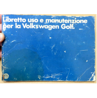 LIBRETTO USO E MANUTENZIONE - VOLKSWAGEN GOLF - GENNAIO 1981