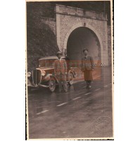 LOTTO FOTO 1930ca COSTRUZIONE STRADA IN PROVINCIA DI GENOVA - FOTO CASELLA C9-1