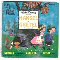 LP MINI 33 GIRI-WALT DISNEY presenta HANSEL E GRETEL 1968 MUSICHE FILM IK-6-7
