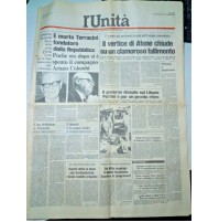 L'UNITA' MERCOLEDI' 7 DICEMBRE 1983 - TERRACINI LIBANO CECCHI GORI ENZO TORTORA