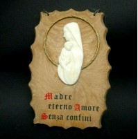 MADRE ETERNO AMORE SENZA CONFINI - IMMAGINE RELIGIOSA MADONNA VINTAGE 