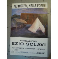 MANIFESTO POSTER - EZIO SCLAVI PITTURE ANNI '30 SANREMO SAN REMO -  1987 - (MAN)