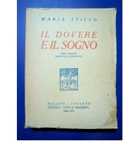 MARIA STICCO - IL DOVERE E IL SOGNO NONA EDIZIONE 1938 