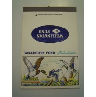 MATCH COVER - MATCHES - FIAMMIFERI MINERVA - WELLINGTON FUND PHILADELPHIA C8-258