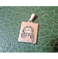 MEDAGLIETTA IN ARGENTO 925 - GESU' CRISTO JESUS - 