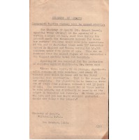 MINISTRY OF HEALTH WHITEHALL, 1942 WARTIME NURSERY DOCUMENTO INGLESE   8-83