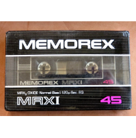 MUSICASSETTA VERGINE - MEMOREX MRXI 45 - NORMAL POSITION - MADE IN U.S.A.
