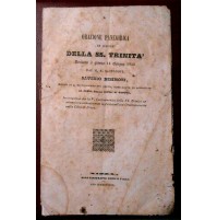 ORAZIONE PANEGIRICA IN ONORE DELLA SS TRINITA' DEL 1840 - SAC S. DESIMONI GENOVA