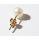 Orecchini in Oro 750 e Perle da 8 mm con Chiusura a Farfalla - Design Elegante