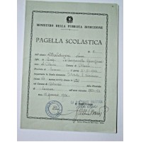 PAGELLA ANNO SCOLASTICO 1953-54 - ISTITUTO SAN VINCENZO DI ALASSIO - 