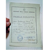 PAGELLA ANNO SCOLASTICO 1955-56 - ISTITUTO SAN VINCENZO DI ALASSIO - 