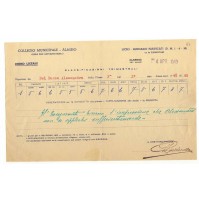 PAGELLA COLLEGIO MUNICIPALE - ALASSIO DON BOSCO - 1949 DEL BUONO ALESSANDRO 22-1