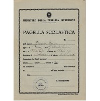 PAGELLA SCOLASTICA 1951 SCUOLA ELEMENTARE DI VADO LIGURE SAVONA 10-34