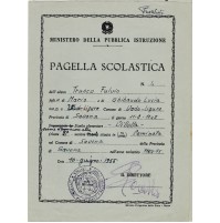 PAGELLA SCOLASTICA 1954 SCUOLA ELEMENTARE VILLETTA DI SAVONA  10-34