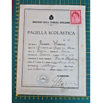PAGELLA SCOLASTICA - ALBENGA 1945/46