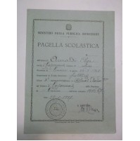 PAGELLA SCUOLA ELEMENTARE DI CAPRAUNA CUNEO 1956-57 10BIS-73