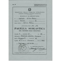 PAGELLA SCUOLA ELEMENTARE SILVIO PELLICO COMUNE DI TORINO 1970 10-40