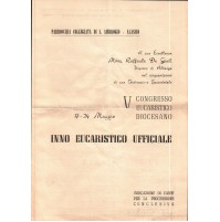 PARROCCHIA S.AMBROGIO DI ALASSIO INNO EUCARISTICO UFFICIALE 1959 ALBENGA  3-143