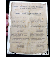 PARTITO SOCIALISTA DI UNITA' PROLETARIA di Sestri Ponente Genova - INNO INTERNAZ