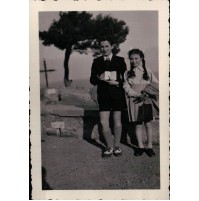 PASQUA 1944 - ALASSIO - COPPIA DI BAMBINI 