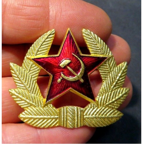 PIN SPILLA IN METALLO UNIONE SOVIETICA CCCP - FALCE E MARTELLO DA BASCO - 