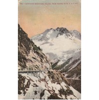 POSTCARD SAWTOOTH MOUNTAINS ALASKA FROM TUNNEL OF W.P. & V. RY. 1914  11-28