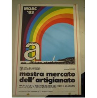 POSTER MANIFESTO - MOSTRA MERCATO DELL'ARTIGIANATO - MOAC 83 - SANREMO  (MAN)