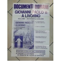 POSTER PUBBLICITARIO GIOVANNI PAOLO II A LIVORNO 1982 10BIS-79