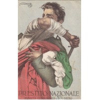 PRESTITO NAZIONALE rendita consolidata 5% anno 1918 illustratore BORGONI  4-97