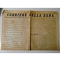 PRIMA PAGINA DEL CORRIERE DELLA SERA 24 OTT 1918 - CAPORETTO - VITTORIA MUTILATA