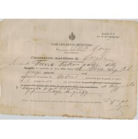 Porto Maurizio Oneglia 1909 Modulo Marittimo Leva Andora Laigueglia Trevia Pietr