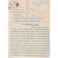 Porto Maurizio Oneglia 1919 Lettera Nautica Motore a Scoppio Battello Eolo Laigu