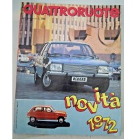 QUATTRORUOTE - NOVITA' 1972 SIMCA 1100 SPECIAL - FIAT 130 3200 - RENAULT 5 R5