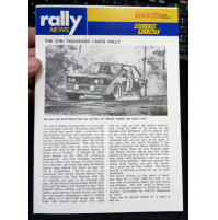 RALLY NEWS - 1976 THOUSAND LAKES RALLY -