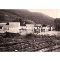 RARA FOTO - COSTRUZIONE PONTE A VILLANOVA D' ALBENGA - 1970ca - VINTAGE  C7-316