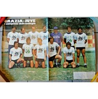 RARO MANIFESTO POSTER F.C. JUVENTUS / GRAZIA - CAMPIONI DELL'ECOLOGIA - ANNI '70