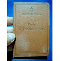 REGNO D'ITALIA - CARTA DI TURISMO ALPINO 1938 - ALASSIO - ALPINISTA -