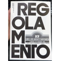REGOLAMENTO 23° GIRO DEI MONTI SAVONESI - 1986